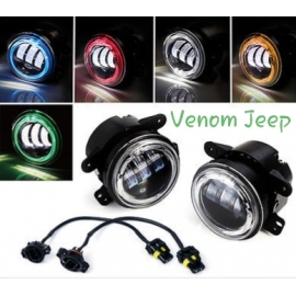 Venom LED color halo fog lights
