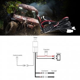 Venom LED wire harness kit with switch