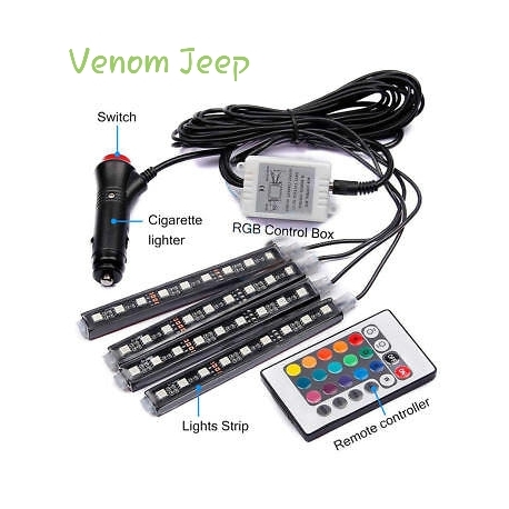 Venom Interior color change LED lights with remote-Plug n Play